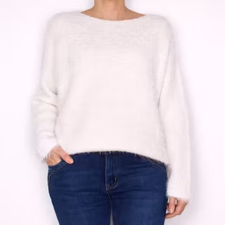 Stickad Tröja Anouk OFF WHITE - Marta du Chateau