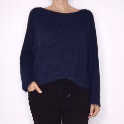 Stickad Tröja Anouk BLUE - Marta du Chateau