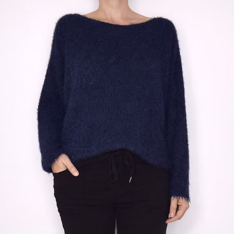 Stickad Tröja Anouk BLUE - Marta du Chateau