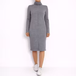 Finstickad Klänning GRIGIO MEDIO