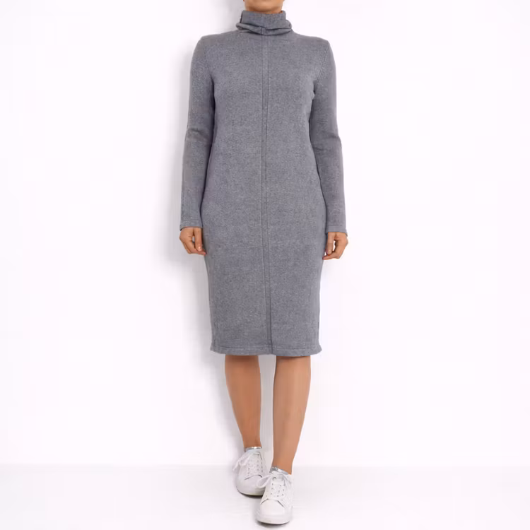 Finstickad Klänning GRIGIO MEDIO