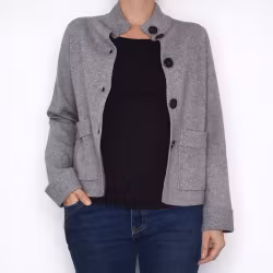 Finstickad Kofta Anya GRÅ - Camicia