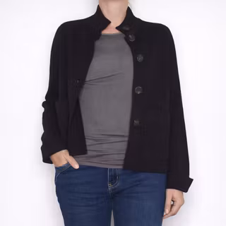 Finstickad Kofta Anya SVART - Camicia