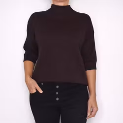 Tröja Halvpolo CHOCOLAT