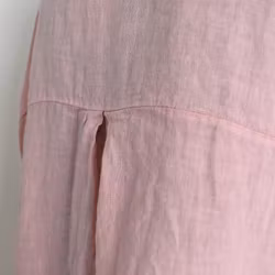 Kort linneskjorta med Volang ROSE