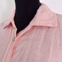 Kort linneskjorta med Volang ROSE