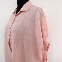 Kort linneskjorta med Volang ROSE