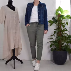 ANDRASORTERING Stretchig Byxa Alva KAKI