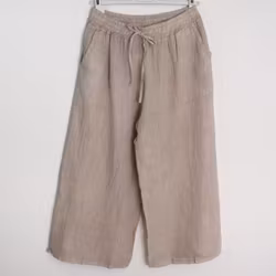 Coulettbyxa i linne Vivi BEIGE - Mix By Heart