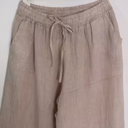 Coulettbyxa i linne Vivi BEIGE - Mix By Heart