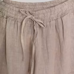 Coulettbyxa i linne Vivi BEIGE - Mix By Heart