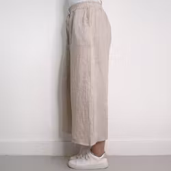 Coulettbyxa i linne Vivi BEIGE - Mix By Heart