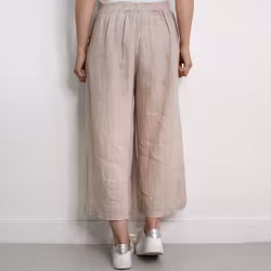 Coulettbyxa i linne Vivi BEIGE - Mix By Heart