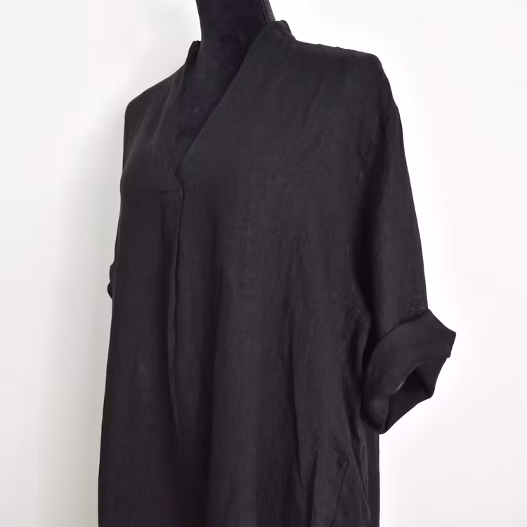 Linneklänning Loella SVART - Mix By Heart