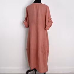 Linneklänning Sweet PINK GRAPE