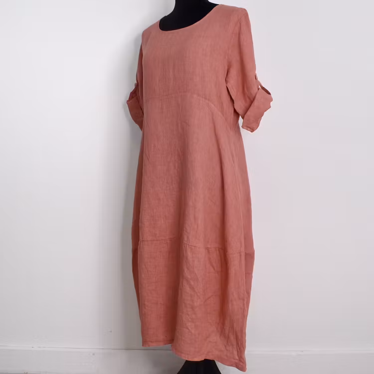 Linneklänning Sweet PINK GRAPE