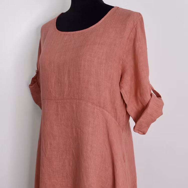 Linneklänning Sweet PINK GRAPE