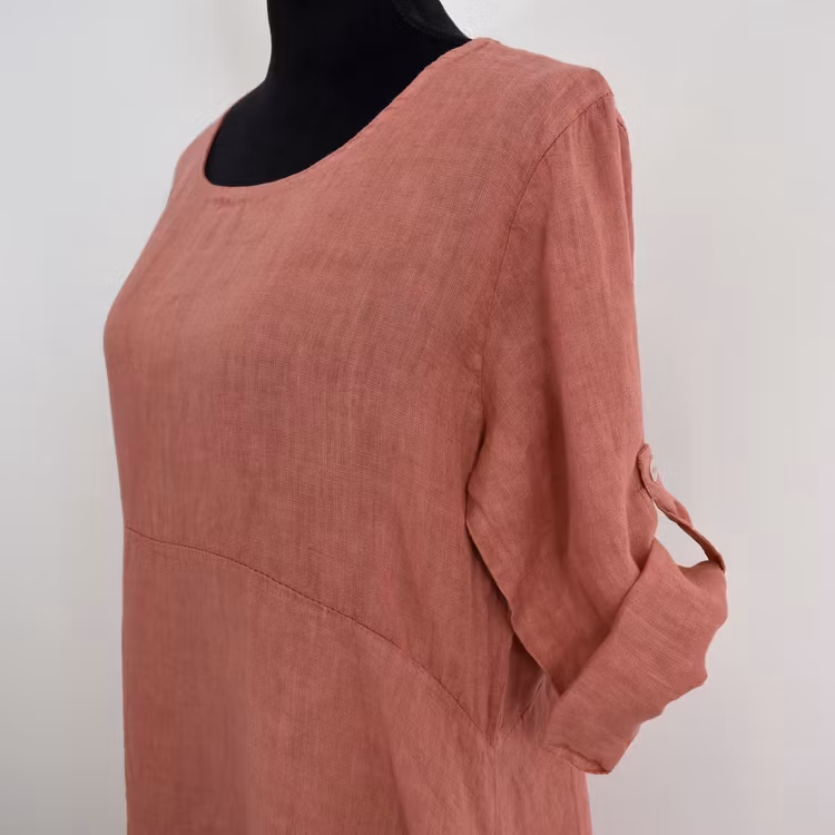 Linneklänning Sweet PINK GRAPE