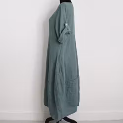 Linneklänning Sweet VERT CANARD