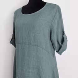 Linneklänning Sweet VERT CANARD