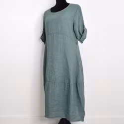 Linneklänning Sweet VERT CANARD