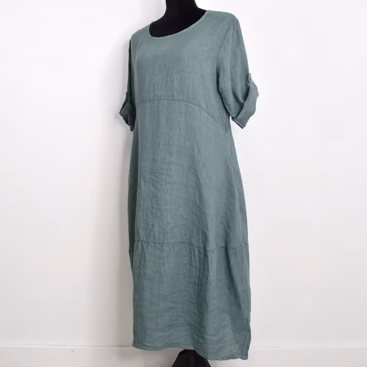 Linneklänning Sweet VERT CANARD