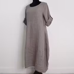 Linneklänning Sweet TAUPE