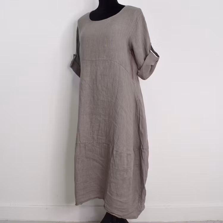 Linneklänning Sweet TAUPE