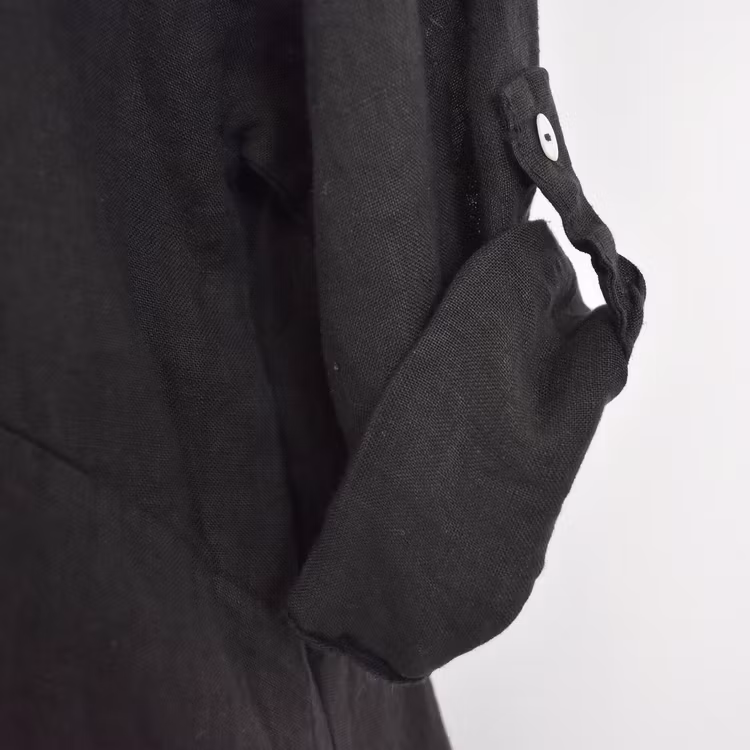 Linneklänning Sweet SVART