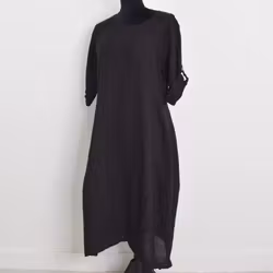 Linneklänning Sweet SVART