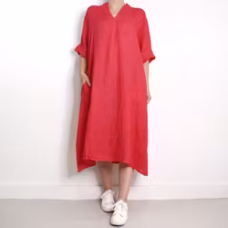 Linneklänning Loella HALLON - Mix By Heart