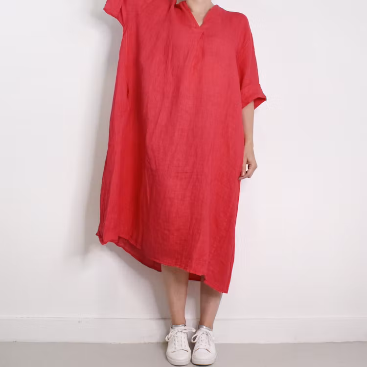 Linneklänning Loella HALLON - Mix By Heart