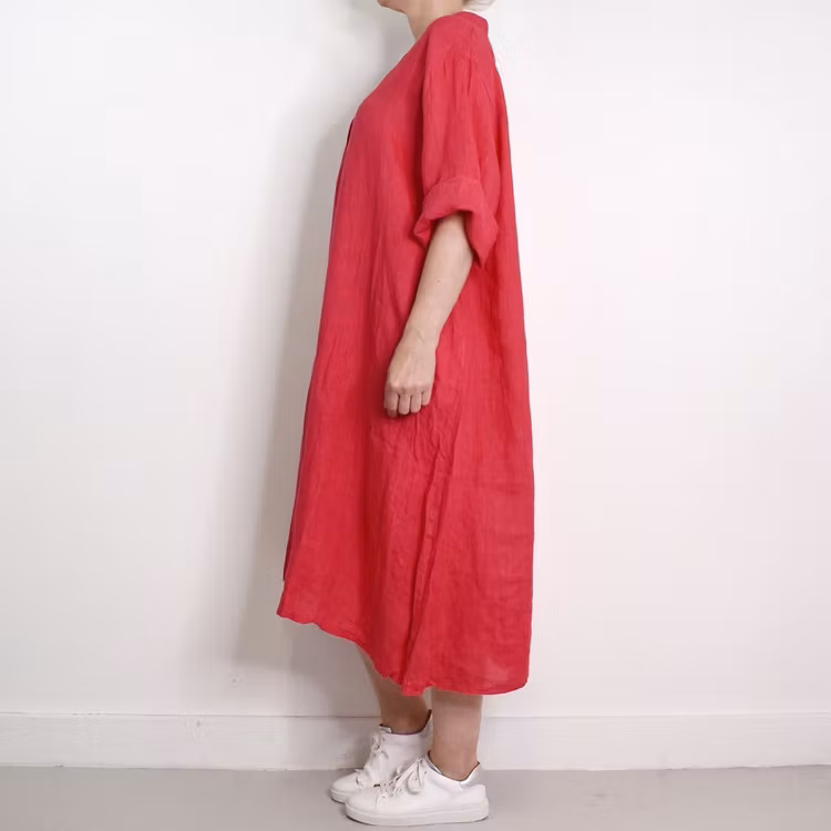 Linneklänning Loella HALLON - Mix By Heart