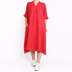 Linneklänning Loella HALLON - Mix By Heart