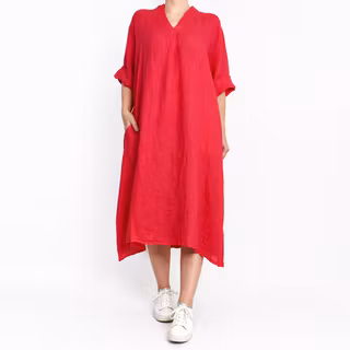 Linneklänning Loella HALLON - Mix By Heart