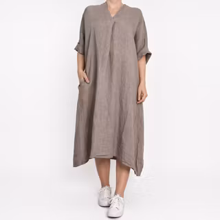 Linneklänning Loella TAUPE - Mix By Heart