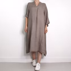 Linneklänning Loella TAUPE - Mix By Heart