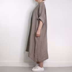 Linneklänning Loella TAUPE - Mix By Heart