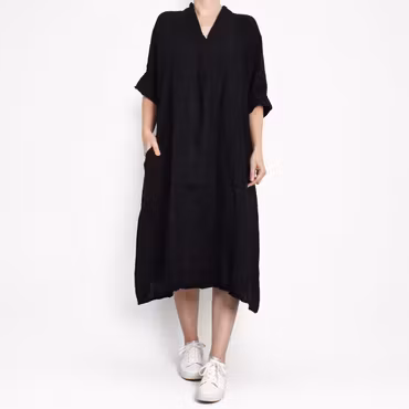 Linneklänning Loella SVART - Mix By Heart