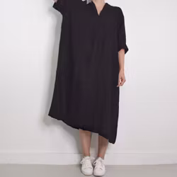 Linneklänning Loella SVART - Mix By Heart