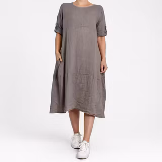 Linneklänning Sweet TAUPE