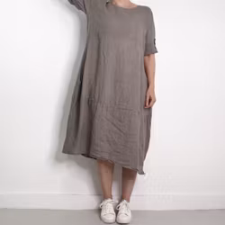 Linneklänning Sweet TAUPE