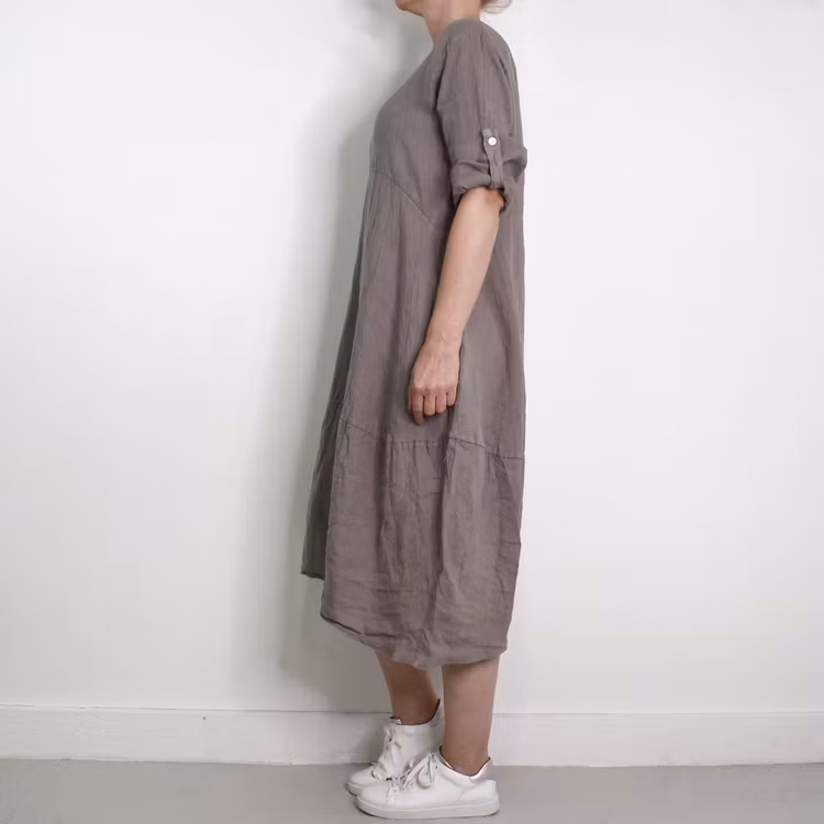 Linneklänning Sweet TAUPE