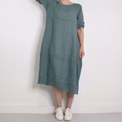 Linneklänning Sweet VERT CANARD