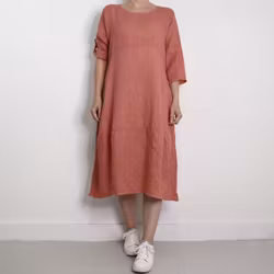 Linneklänning Sweet PINK GRAPE