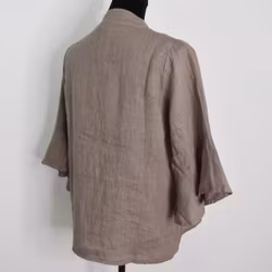 Linneblus Amy TAUPE - Camicia