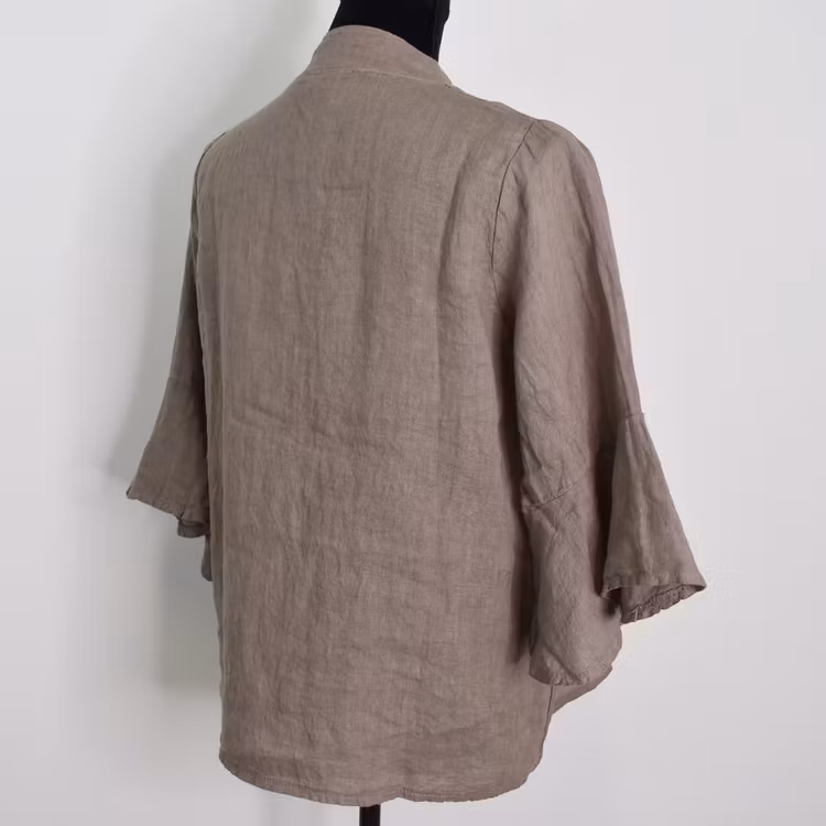 Linneblus Amy TAUPE - Camicia