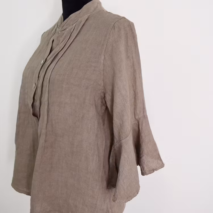Linneblus Amy TAUPE - Camicia