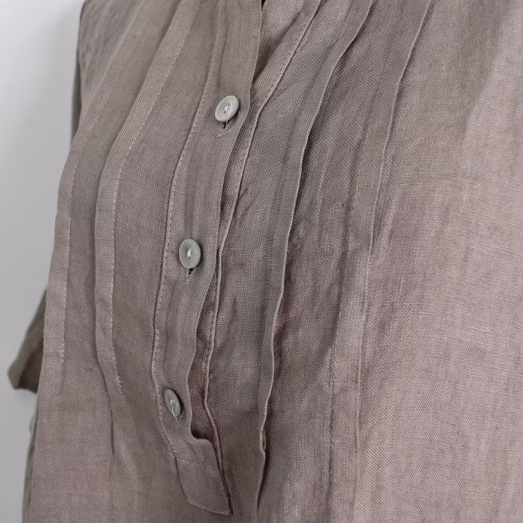 Linneblus Amy TAUPE - Camicia