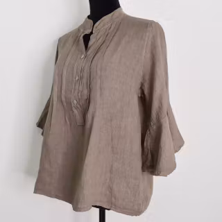 Linneblus Amy TAUPE - Camicia